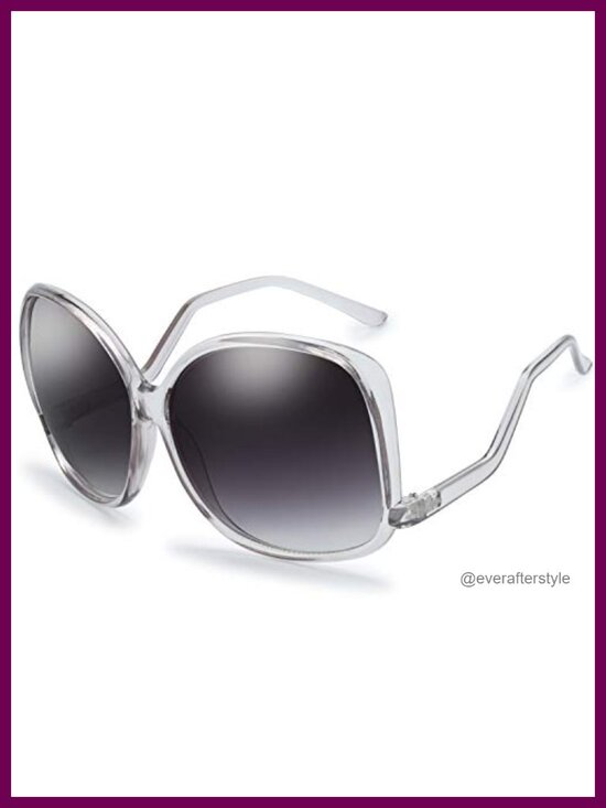 Accessories - Oversized Jackie O Cat Eye Hybrid Sunglasses UV Protection